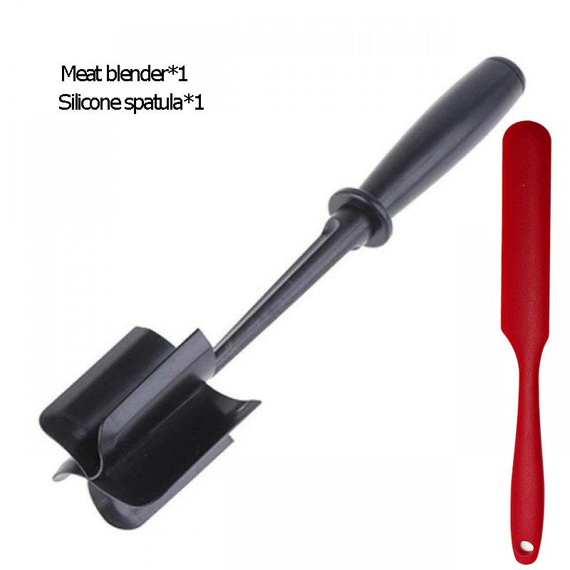 1/2 pc Meat Chopper Heat Resistant Meat Masher for Ground Beef Hamburger Meat Mix and Chop Kitchen Tool & Meat Browning Utensil