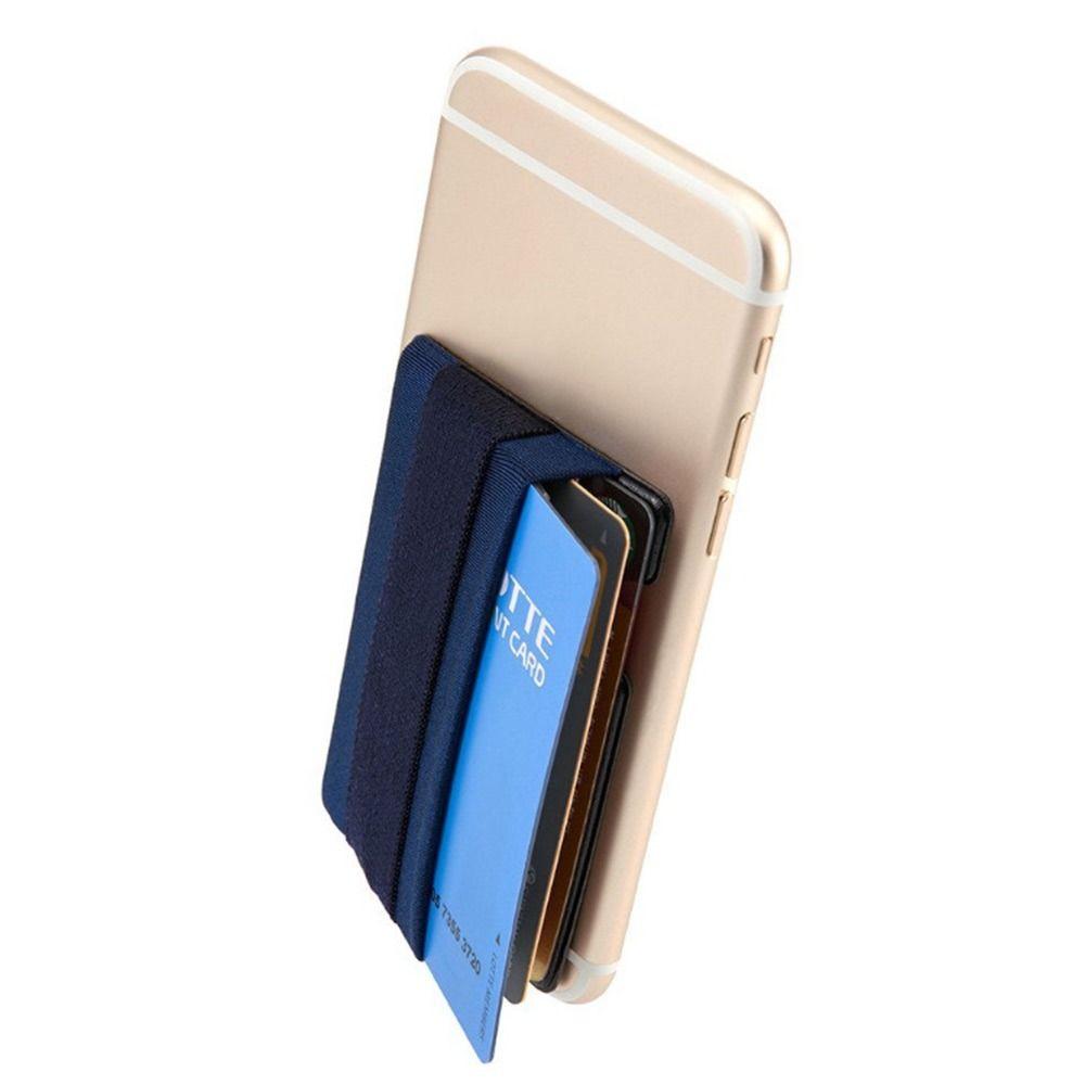 2Pcs Portable Wallet Case Pocket Business Credit Pocket Phone Pouch Phone Back Card Holder ID Card Holder