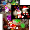 16 Patterns Christmas LED Snowflake Projector Light Laser Projection Outdoor Waterproof Disco Light Home Garden Party Decor