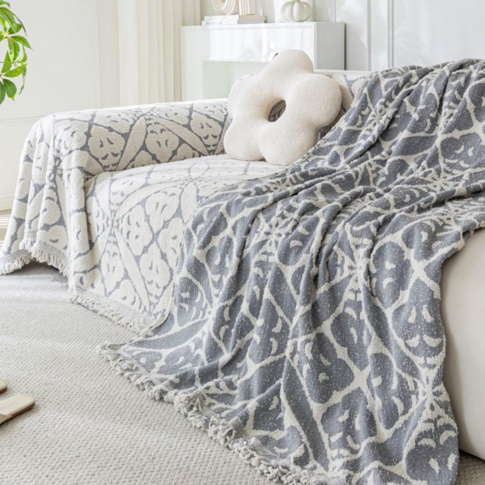 Copricuscino per Divano Copridivano Double Face Tessuto Jacquard Copridivano Universale Antiscivolo