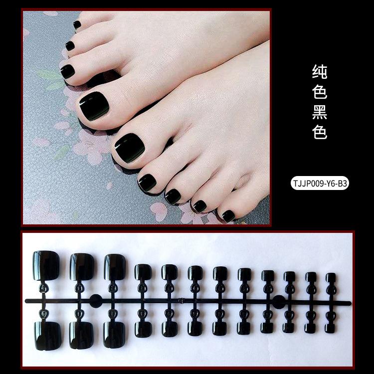

24 шт./компл. DIY быстрые ногти глянцевые однотонные ногти на ногах накладные ногти разноцветные полоски готовый маникюр