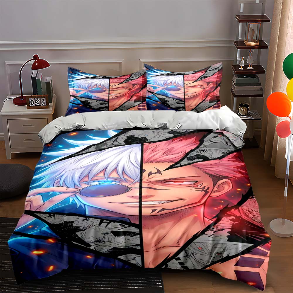 

Anime character collage Bedding Duvet cover sets Duvet covers Pillowcases gifts (1 * Duvet Cover 2 * Pillowcases, without duvet insert) 135x200cm