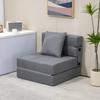 Sleep Chair Recliner Guest Bed Removable Cover 70 Cm X 70 Cm X 61 Cm Dark Gray