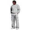 Herren Layer Sweatshirt und Cargohosen Set mit elastischem Bund
