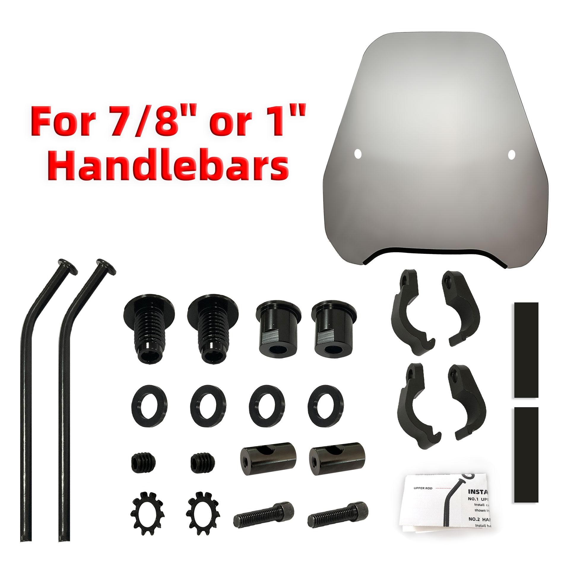 

15,5-дюймовое ветровое стекло для мотоцикла, ветровое стекло, дефлектор для мотоцикла, универсальный экран от насекомых для Harley Davidson Honda Kawasaki Suzuki