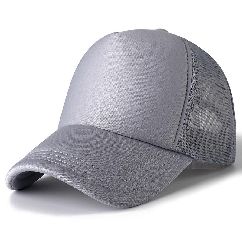 Czapka unisex Casual Plain Mesh Baseball Cap Regulowane czapki typu snapback dla kobiet mężczyzn Hip Hop Trucker Cap