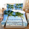 3D HD ložní souprava Queen Povlak na přikrývku Povlak na polštář Povlečení USA King Twin Full Double Single Bed Seaside Coconut Tree