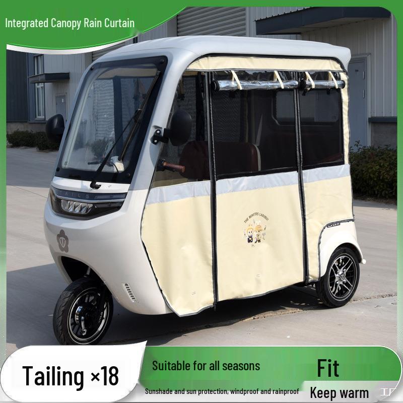 Electric Tricycle Canopy Tent Interior Rain Curtain for Jinpeng Da'an SU7 X18