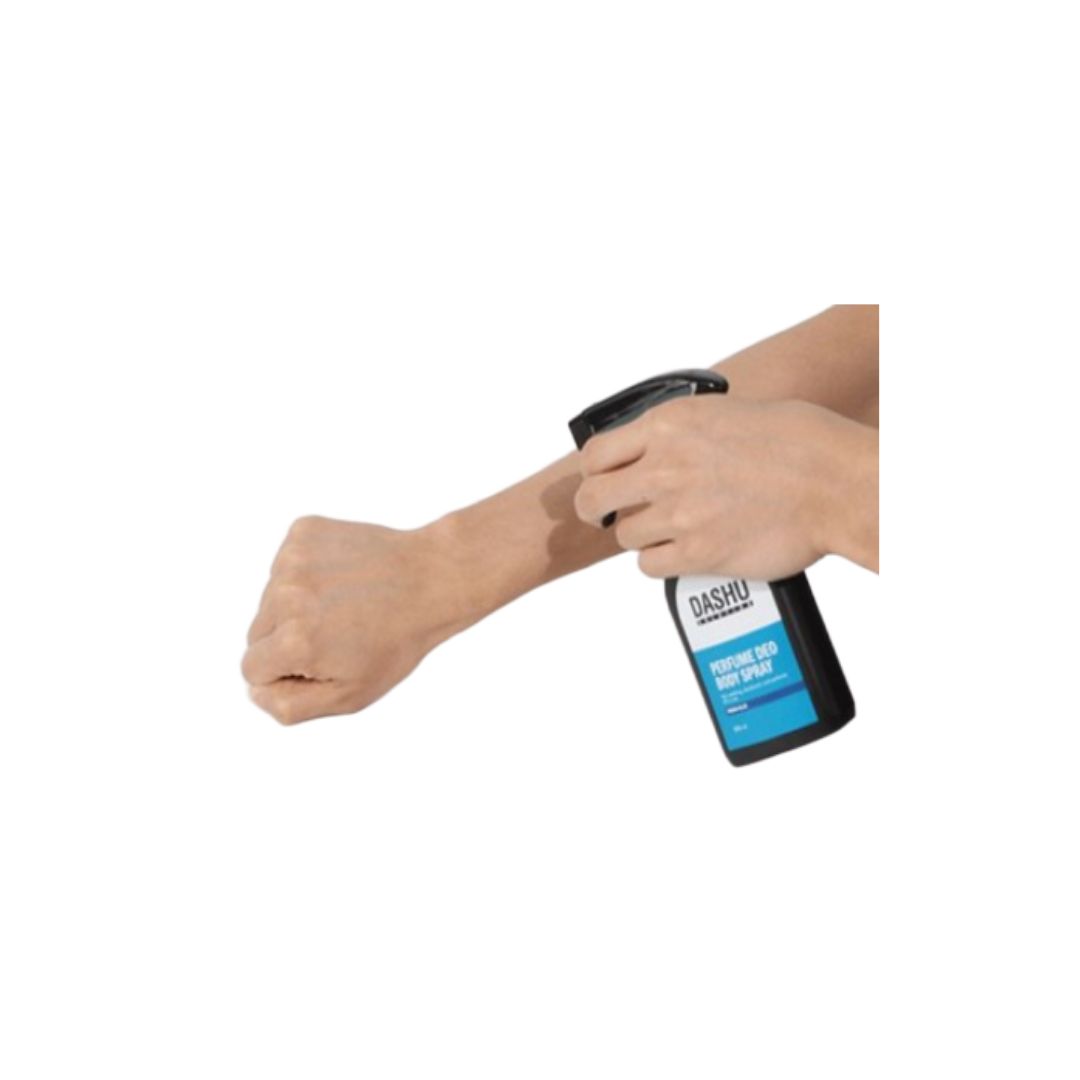 DASHU Solution Perfume Deo Body Spray Fresh Blue Long-Lasting Fragrance 200ml