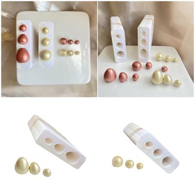 Fabricante de Contas Redondas em Forma de Ovo de Argila Polimérica com Rolo de 3 Tamanhos Para Artesanato de Joias DIY Ferramenta de Moldagem de Argila de Resina de Precisão