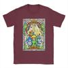 Zeldas Wind Waker Stained Glass T Shirt for Unisex 100 Cotton Funny TShirt Round Collar  Tee Shirt Short Sleeve Tops Classic