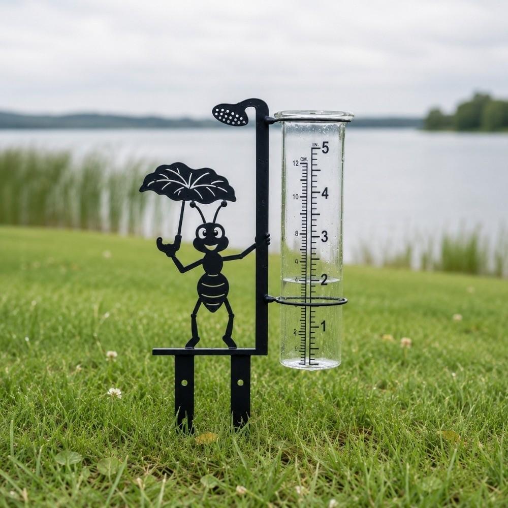 Clear Tube Garden Rain Gauge Dual Scale Rainfall Gauge New Outdoor Rain Gauge  Patio Planter