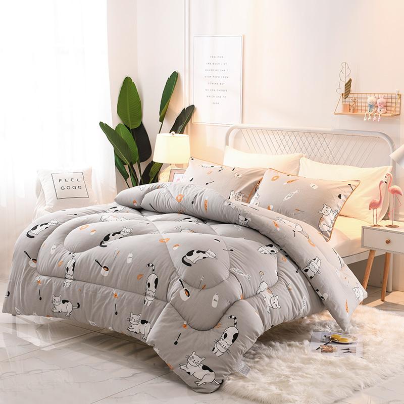 SF King Queen Twin Full Size Comforter New Design 4 Seasons Quilt High Quality Comforter Colorful Duvet Winter Thicken Blanket