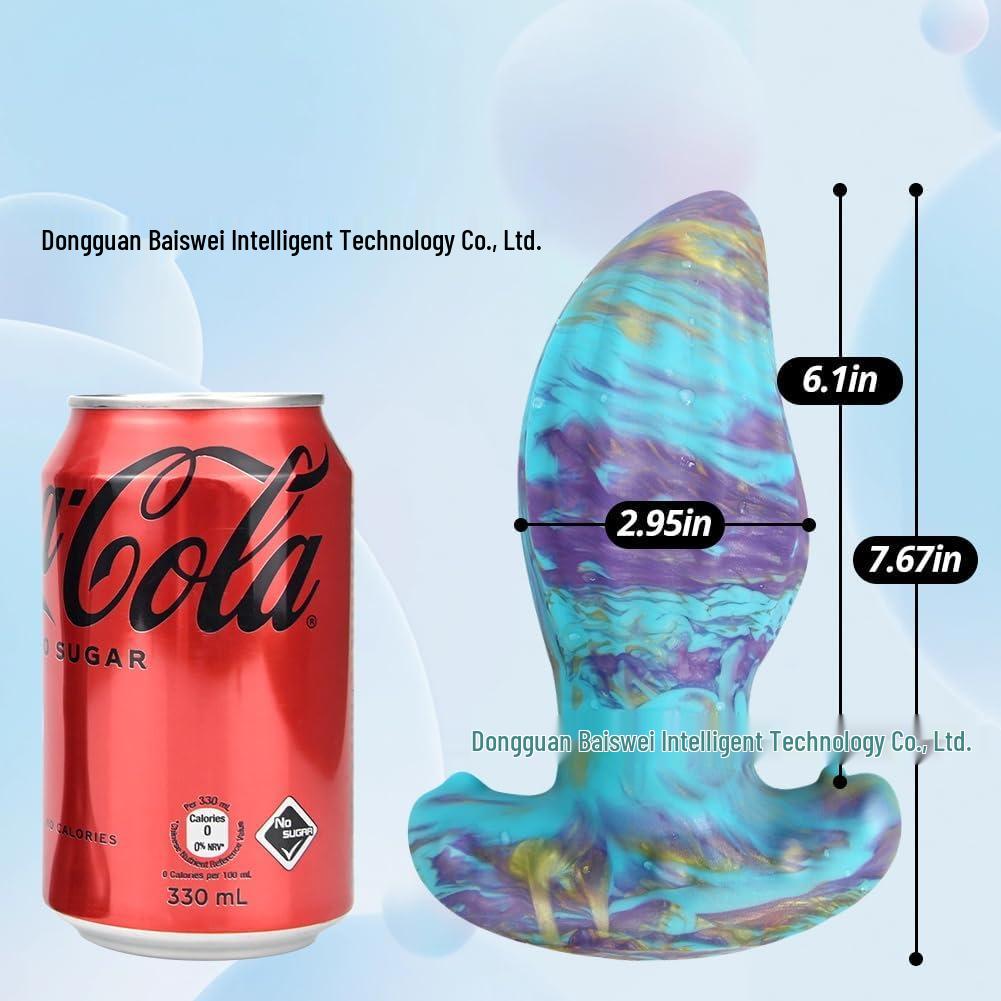 Outdoor Wearable Giant Silicone Anal Plug - Adult Erotic Toy for Women