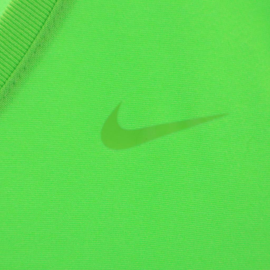 Unused NIKE Short Sleeve V Neck T-shirt M Green System DRI-FIT Women Used