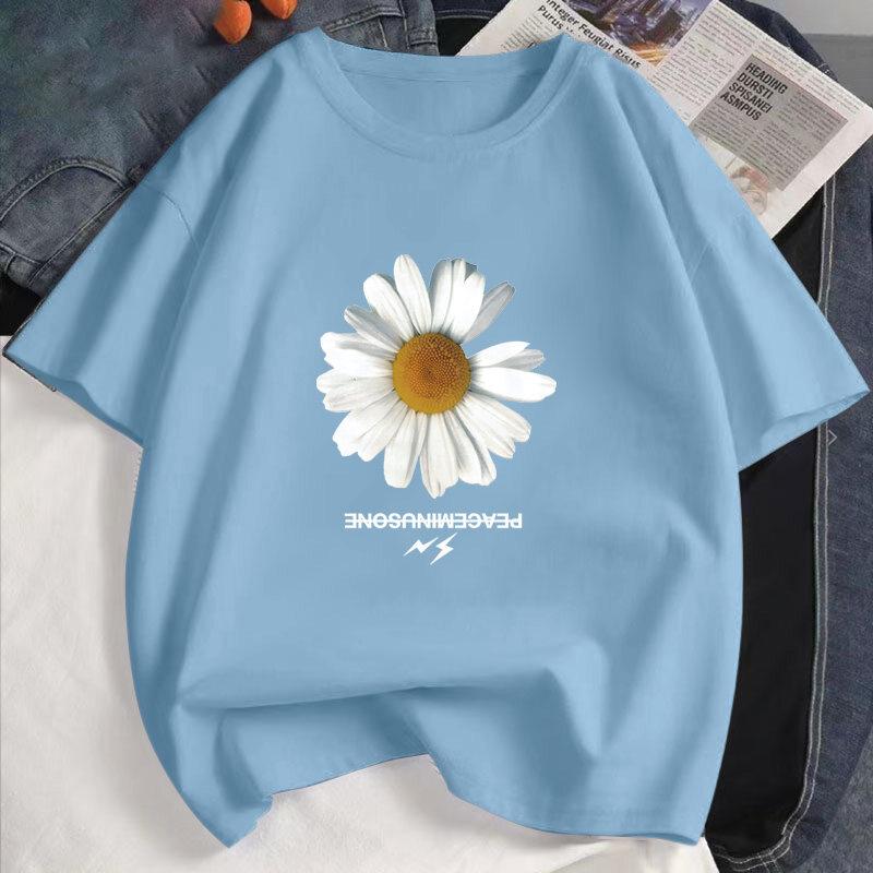 Fashion T-shirt, Solid Color T-shirt, Women's Collar Short Sleeved T-shirt