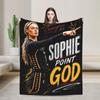 Sophie Cunningham Woman Basketball Blanket Fleece Print  Multifunction UltraSoft Throw Blankets for Sofa Bedroom Bedspread