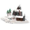Non-Toxic Winter Mountain Landscape Model Building Blocks City Street Snow House Scene Construction Moc Bricks Diy Kid Toy Christmas Gifts
