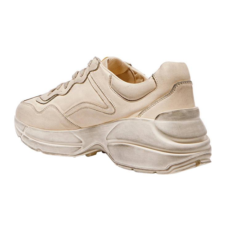 Gucci Womens Rhyton 'Distressed Ivory' (women's Sizes) Ivory Chunky Sneakers 550046 A9L00 9522