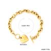 Vakuumvergoldetes Goldkettchenarmband Stilvolles Design für Damen Herren Perfektes Geschenk für jeden Anlass