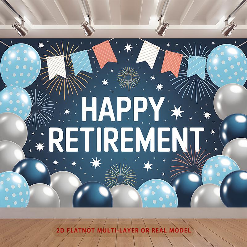 Party Backdrop Blue White Photo Booth Background Front Door Decor