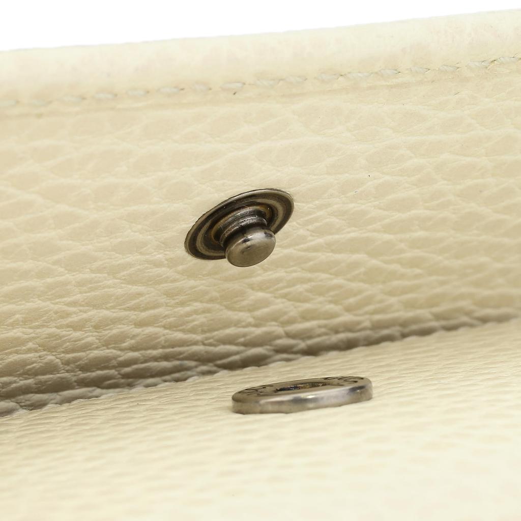 Gucci GG Marmont Leather Key Case with 6 Key Hooks Boutique (456118, 17WEN, 9022) (White) Line, Women's [Used]