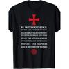 T-shirt Cavaliere Crociato / Codice dei Templari T-shirt Croce Santa