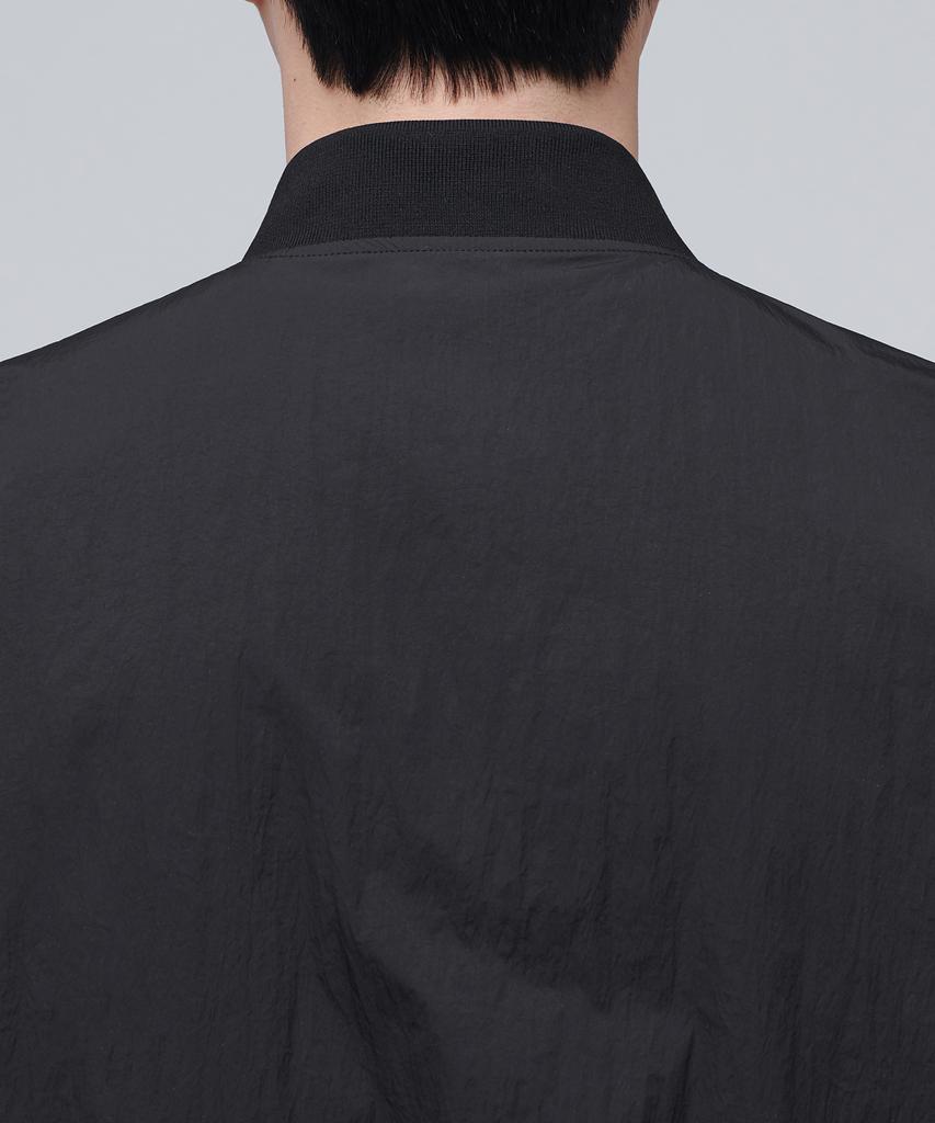Musinsa Standard Crinkle Oversized Ma-1 Bomber Jacket [Black]