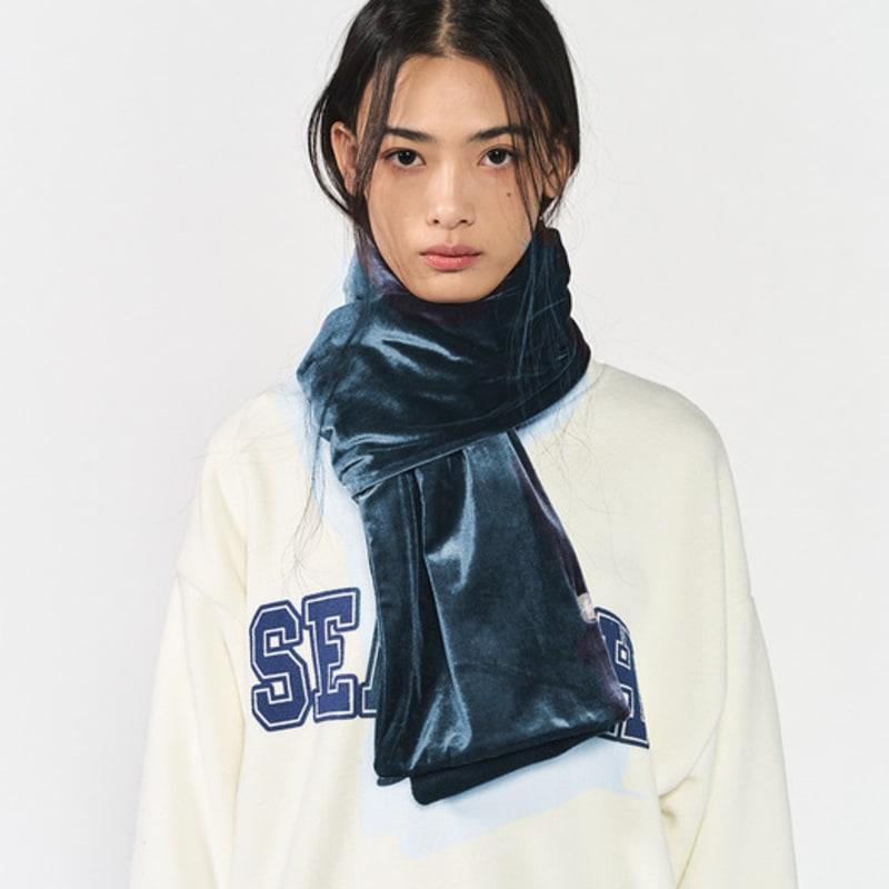 SEARCH410 Velvet Muffler Ash Gray