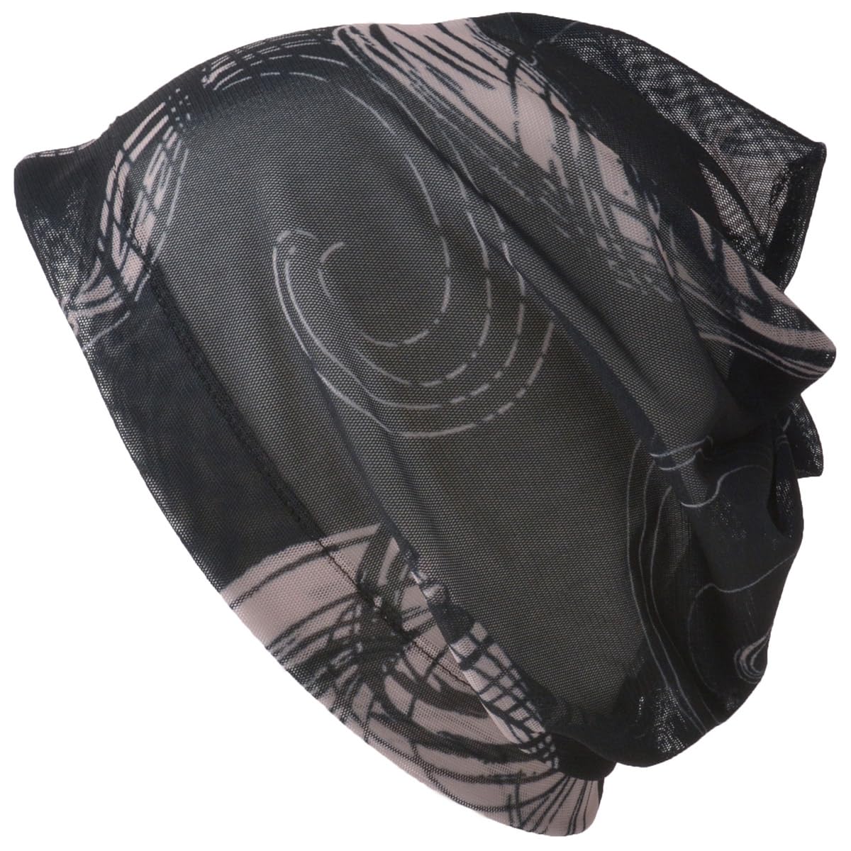 

ШАРМ Тонкая мраморная шапка-часы Шляпа большого размера Полностью сетчатая [Один размер/Бежевый] Стильная, Дышащая, бежевый