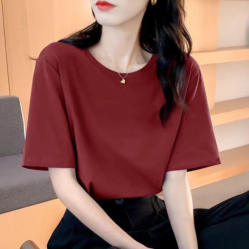 VEZFAA Damenmode Casual Sommer Frühling Blumenmuster Druck Kurzarm O-Ausschnitt Blusen & Hemden