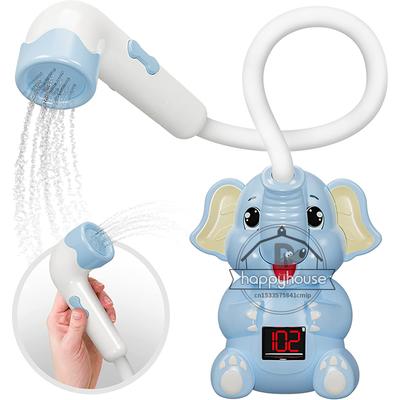 Baby Badspeelgoed Bad Douche met Douche Thermometer Elektrische Olifant Water Sproeier Waterspeelgoed voor Kinderen Badkuip Speelgoed voor Peuters