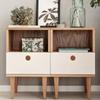 8pcs Wooden Drawer Handles - Sturdy Cabinet Knobs Designed for Single Hole Installation On Dressers, Wardrobes, Kitchen Cabinets