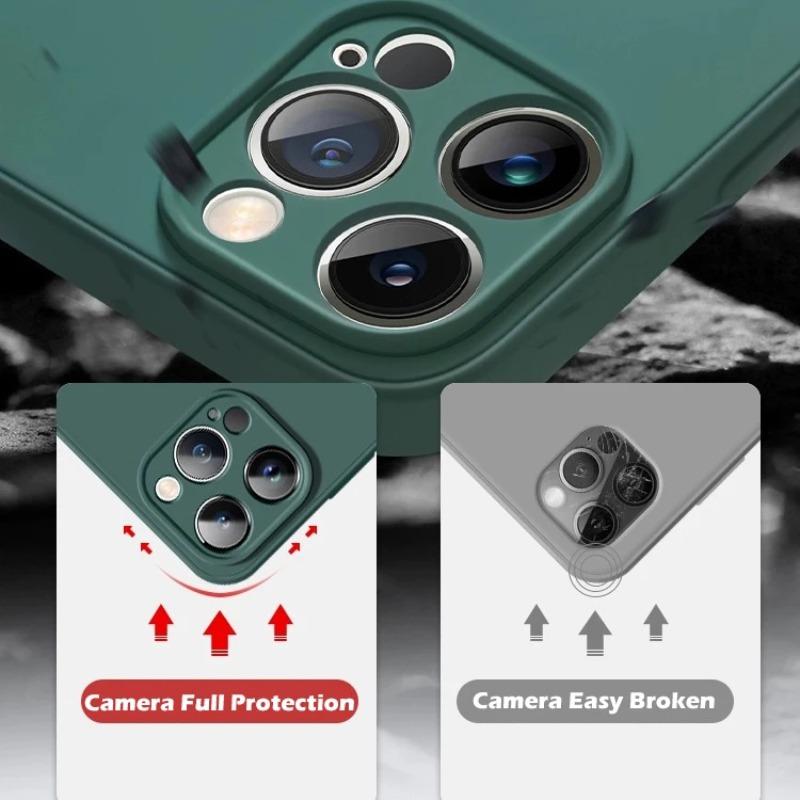 Luxury Liquid Silicone Magnetic Cases For iPhone 17 Air 15 14 13 12 11 16 Pro Max 13 Mini 16 Plus Soft Cover With Ring Holder