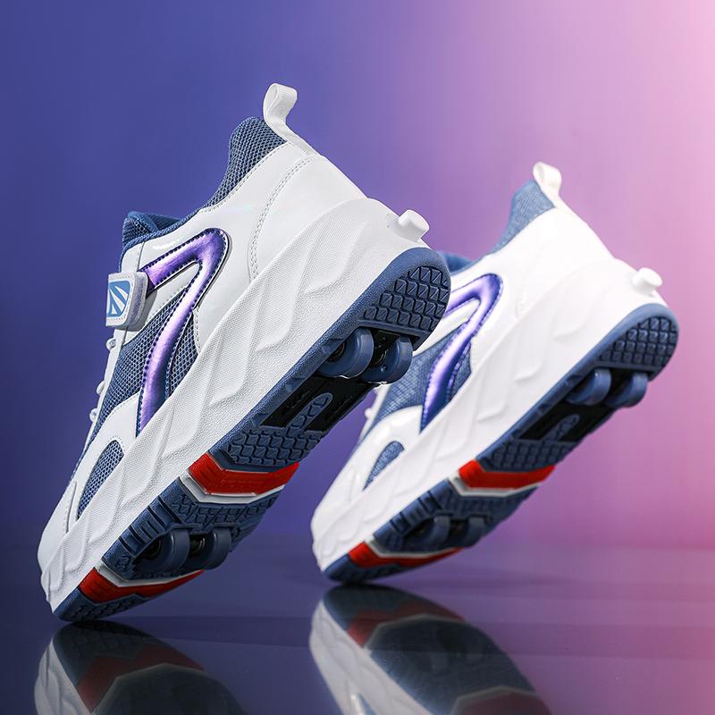 Classmate Boys' New Spring Girls' Sports Invisible Four-Wheel Retractable Roller Skating Children'S Runaway Shoes