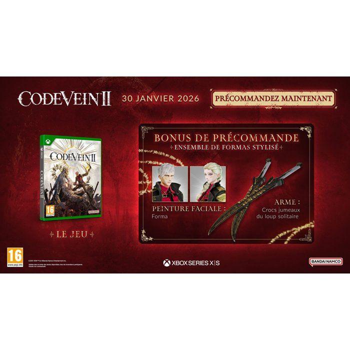 CODE VEIN II - Jeu Xbox Series X