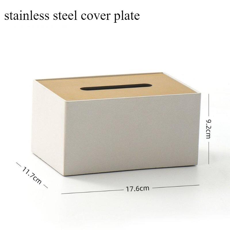 Concrete Tissue Box Luxury Minimalist Napkin Box Nordic Creative Rectangular Tissue Case Kitchens Napkin Dispenser Storage Boxes
