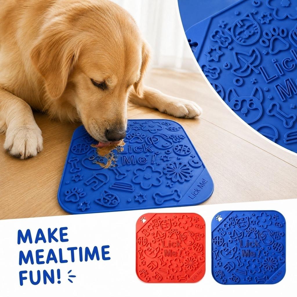 Slow Feeder Dog Bowl - Lick to and, Interactive Feeding