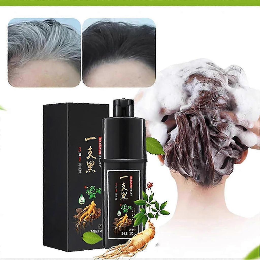 Hair Dye Shampoo With Plant Ingredients,instant Black Hair Dye Shampoo, Instant Shampoo For Black Hair, Instant Durable Shampoo For Men And Less