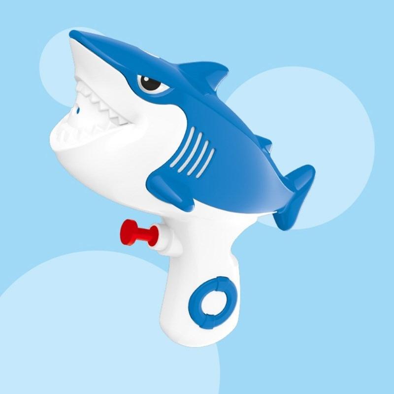High Pressure Cartoon Shark Water Squirter Beach Game Spitting Toy Waterproof Squirt Toy For Adults And Kids