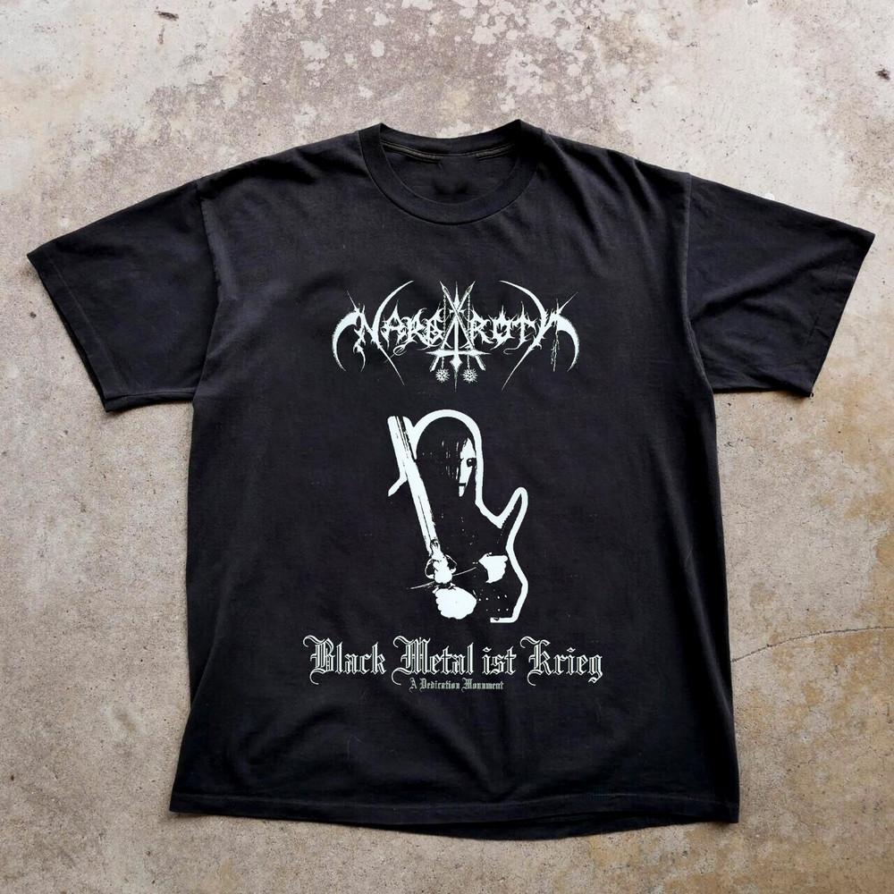 

Nargaroth BLACK METAL IST KRIEG Чорна футболка з коротким рукавом Всі розміри BT184 Унісекс футболка S