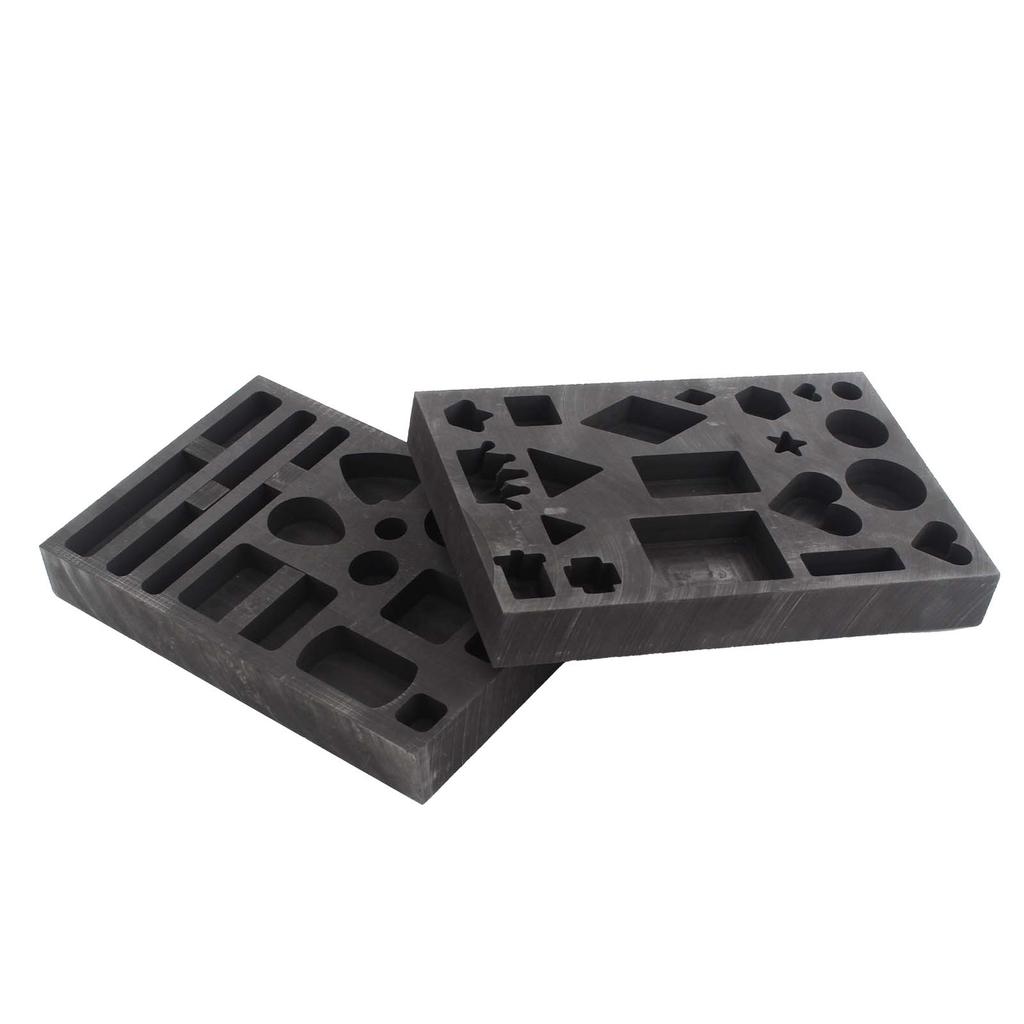 Multi-shaped graphite oil baths and crucible molds, suitable for smelting, casting, and refining gold, silver, metals, aluminum, copper, and brass