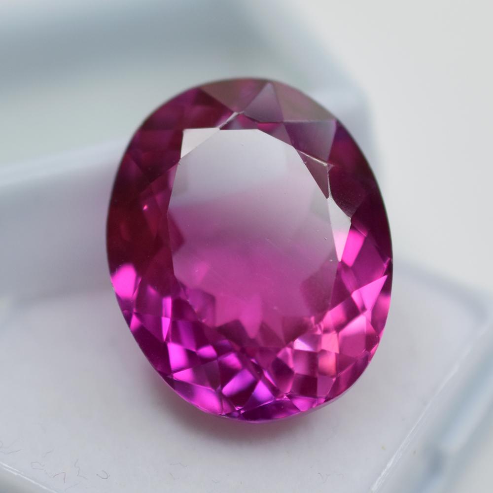 Natural Sapphire Loose Gemstone Bi-Color 33.65 Ct Oval Cut Flawless September Birthday Birthstone