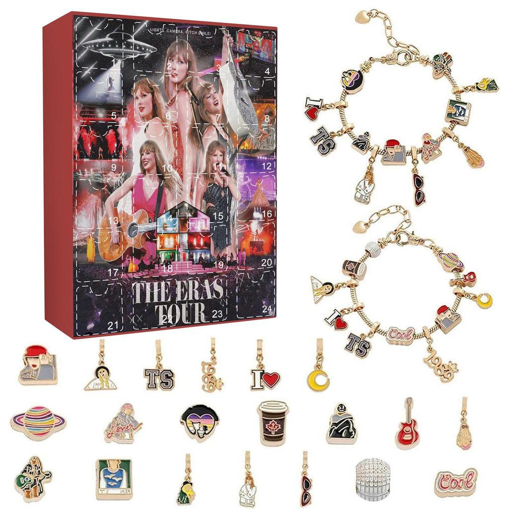 3D Stereo BlindBox Aircraft Box BlindBox Advent Calendar Pendant Bracelet 24 GridKeychain