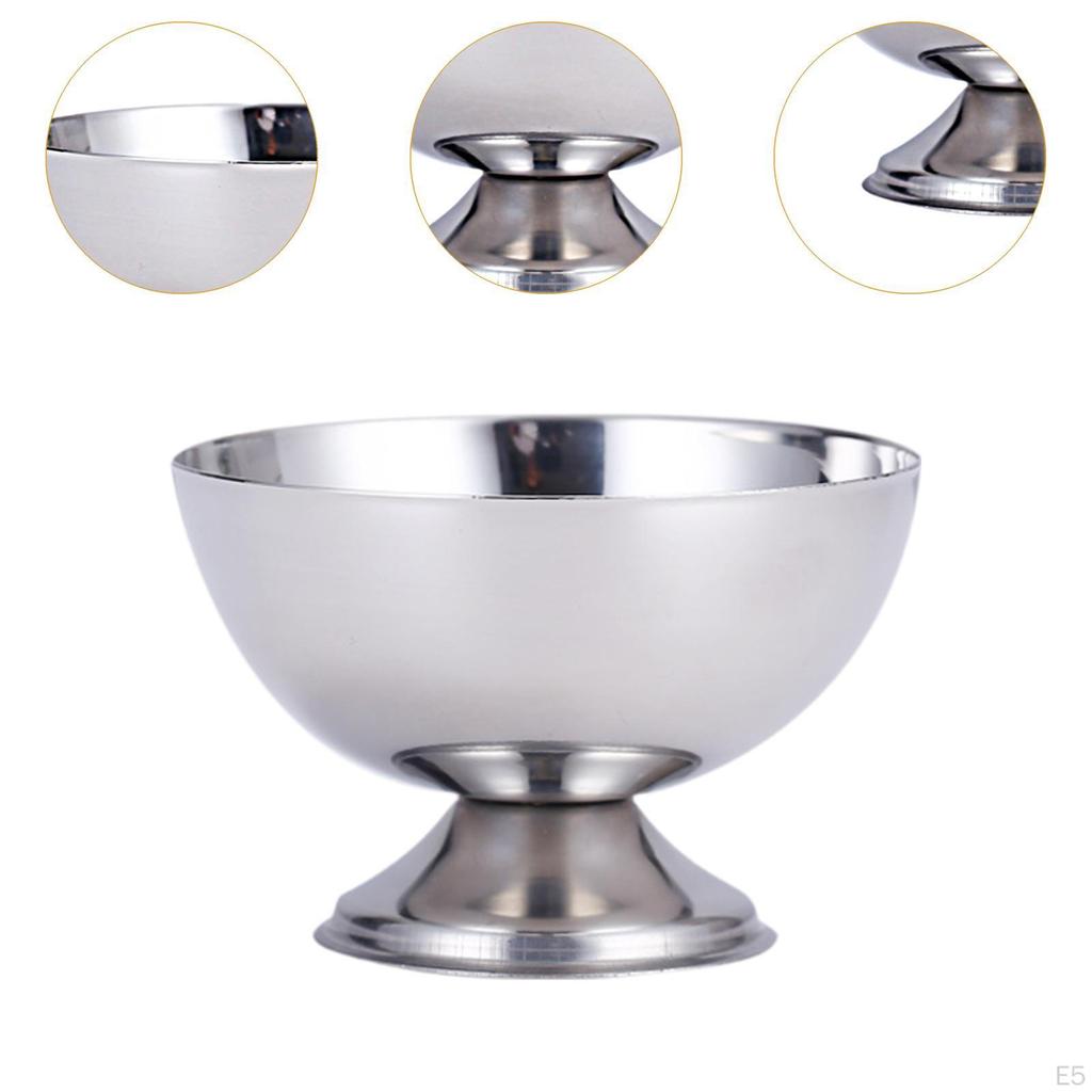 Cereal Bowl Dessert Display Footed Fruit Salad Ice Cream for Home