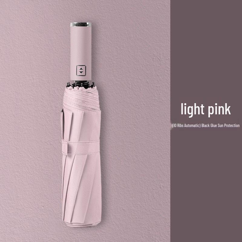 Portable Fully Automatic Double Folding Umbrella for Men & Women - Sun and Rain Protection, Reinforced Design