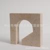 Modern Minimalist Yellow Travertine Geometric Arch Decorative Sculpture Home Interior Styling