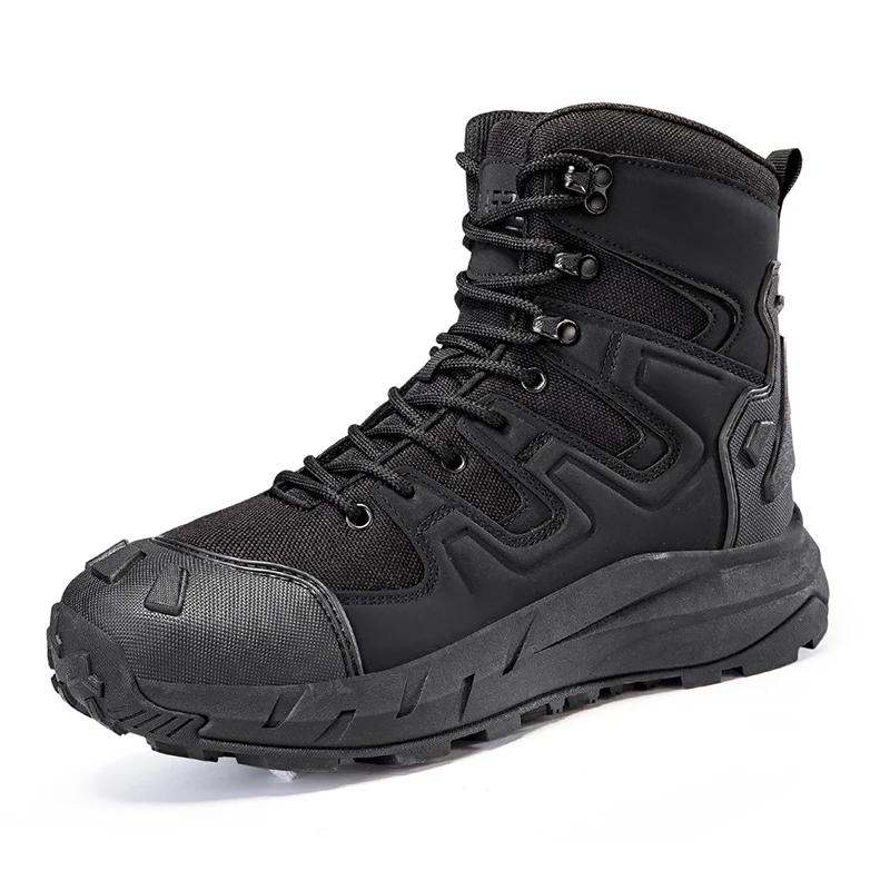 Fashion Men Hiking Shoes Male All-match Motocross Boots Outdoor High Top Men's Sneaker Hunting Work Safty Boot High Quality Ankle Boots