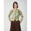 Cc Collect. Women Argyle Round Neck Cardigan C254ksl037