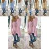Elegant Plus Size Women Long Sleeve Loose Blouse With Baggy V Neck Tunic T Shirt